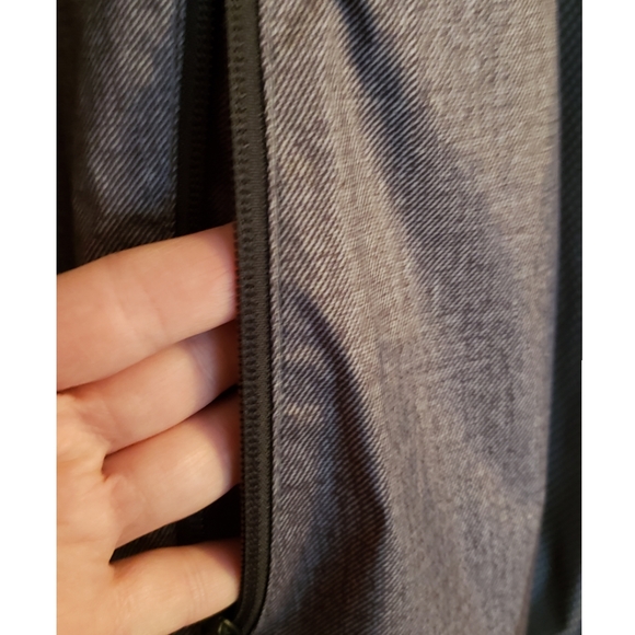 QUIKSILVER Hoodie Windbreaker XL Gray Heather/Black Full Zip Men's - Picture 3 of 6